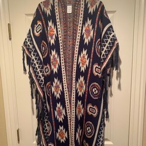 Bohemian poncho
